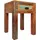 FineBuy Nachtschrank KALKUTTA 40 x 40 x 55 cm Braun