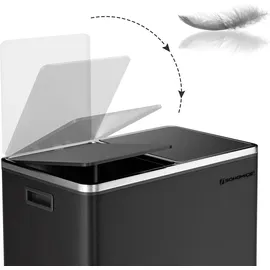 Songmics Mülleimer 60 l Schwarz