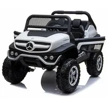 RunRunToys Unimog Elektroauto 12 V weiß (One Size)