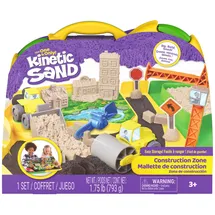 Spin Master Kinetic Sand Deluxe Baustellen-Koffer Modelliersand 794 g