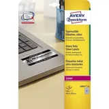 Avery Zweckform Typenschildetiketten L6011-20 silber 63,5 x 29,6 mm
