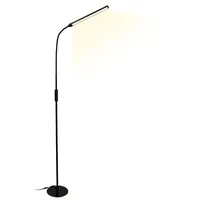 Clanmacy Stehlampe Stehlampe Büro Flexibler Hals LED Dimmbar Wohnzimmer Leselampe Standleuchte Büro schwarz