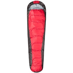 Mumienschlafsack rot/grau - bequemer Sommerschlafsack 13-25¬∞