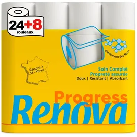 Renova Progress Toilettenpapier 2-lagig 32 Rollen