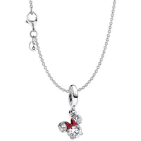 Pandora Kette mit Anhänger Disney Minnie Maus Silhouette Silber