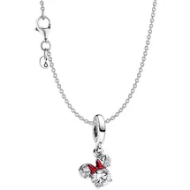 Pandora Kette mit Anhänger Disney Minnie Maus Silhouette Silber