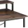 Tectake tectake® Schrebitisch, Industrial Style, mit Monitorständer und Aufbewahrungstasche, 120 x 60 x 110 cm