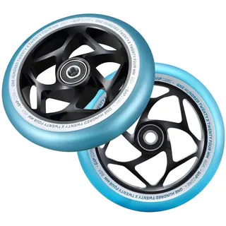 Blunt Gap Core Scooter-rad - Black / Turquoise - 120mm