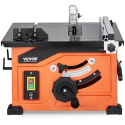 VEVOR Tischkreissäge, Tragbare Kompakte Tischkreissäge Mit 1200 W, 210 MM Sägeblatt-außendurchmesser, Baukreissäge, 225 MM Max. Schnittkapazität, 4800 U/min Schnittgeschwindigkeit, Mit 24-zahn-sägeblatt, Gehrungsanschlag, Für Heimwerker-holzarbeiten Und Möbelbau