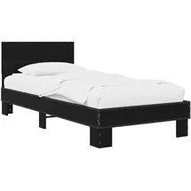 vidaXL Bettgestell mit Kopfteil Schwarze Eiche 80 x 200 cm