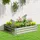 Outsunny Hochbeet 120 x 90 x 30 cm Silber