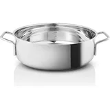 eva solo Eva Trio - Sauté Pan 28cm Stainless steel with 2 handles (202429), Pfanne + Kochtopf, Silber