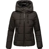 Marikoo Damen Winter Jacke Übergangsjacke gesteppt Steppjacke warm mit Kapuze Shimoaa