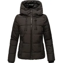 Marikoo Damen Winter Jacke Übergangsjacke gesteppt Steppjacke warm mit Kapuze Shimoaa