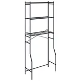 VCM Tubas Waschmaschinenschrank 64 x 160 cm Schwarz Metall