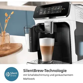 Philips 3300 Series LatteGo EP3343/50 weiß/klavierlack-schwarz