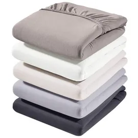 Estella Spannbettlaken Zwirnjersey 6900 90 x 200 - 120 x 220 cm wolke