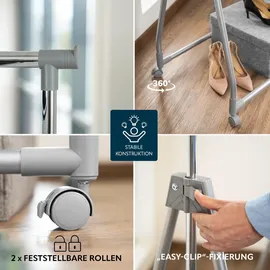 bremermann Garderobenständer Klappbar Grau