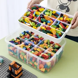 Kruzzel Stapelbox 35 l 4-tlg. transparent