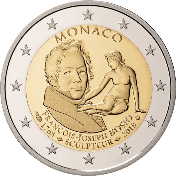 Monaco 2018 2-Euro-Gedenkmünze '250. Geburtstag von François-Joseph Bosio'