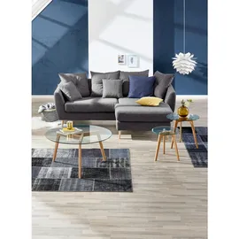 Z2 Eckcouch Polyester 3-Sitzer Dunkelgrau