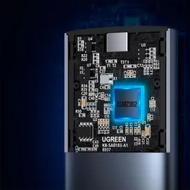 UGREEN 10902 Speicherlaufwerksgehäuse SSD-Gehäuse, M.2 M.2, USB Anschluss, Silber