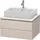 Duravit L-Cube Waschtischunterbau für Konsole, wandhängend, 2 Schubkästen, 720x400x547mm, LC581608383, Farbe: Taupe Supermatt Dekor