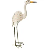 Onshop24.eu Storch aus Metall - Vogel Reiher Metallvogel - Dekofigur & Vogelscheuche 87 cm