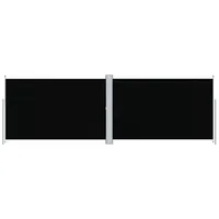 VidaXL Seitenmarkise Ausziehbar Schwarz 200x600 cm