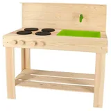 Esschert Design KG242 Gartentisch Holz Kinderküche Outdoor, Gartenspielküche Wasserfunktion