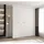 abiks möbel Drehtürenschrank COMO 190 x 245,5 x 40 cm Weiß/Gold