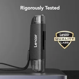 Lexar LRW310X-BNBNG Kartenleser USB 2.0 Type-A/Type-C Schwarz