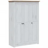 vidaXL Kleiderschrank 3-türig 118 x 171 x 50 cm Weiß