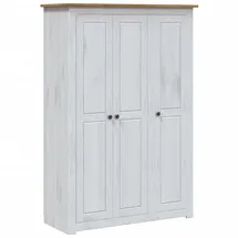 vidaXL Kleiderschrank 3-türig 118 x 171 x 50 cm Weiß