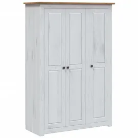 vidaXL Kleiderschrank 3-türig 118 x 171 x 50 cm Weiß