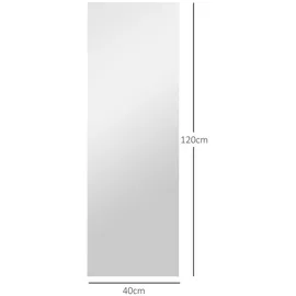 Homcom Ganzkörperspiegel 40 x 120 cm Transparent