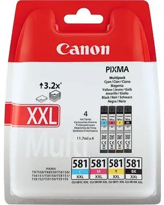 Canon CLI-581XXL C/M/Y/BK - 4-farbig - Druckerpatrone - Extra hohe Kapazität - Multipack