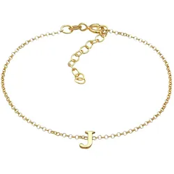 Elli hstaben Initialen Anhänger J 925 Silber goldfarben Damen 