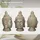 ECD Germany Buddha Figur Kopf Statue 74,5 cm Bronzeoptik Polyresin, für Yoga, Feng Shui oder Meditationsraum, Innen/Außen Skulptur Dekofigur & Bronze
