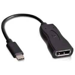 V7 Externer Videoadapter USB Type-C DisplayPort Schwarz