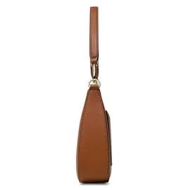 Ralph Lauren Danni Schultertasche Leder Brown