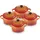 Le Creuset Mini Cocotte Topf-Set 4-tlg. ofenrot