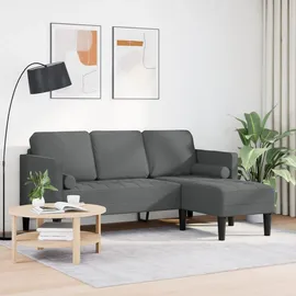 vidaXL Sofa Set Dunkelgrau 173 x 131 x 67 cm Stoff