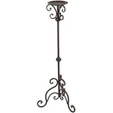 Ambiente Haus Wandkerzenhalter Kerzenständer - antikbraun 80cm (1 St) braun