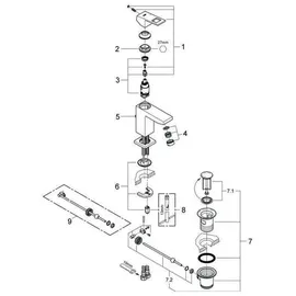 Grohe Eurocube Einhandmischer Supersteel