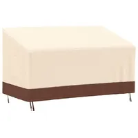 VidaXL Abdeckung für 3-Sitzer-Bank Beige 159x84x56/81 cm 600D Oxford