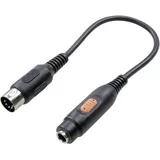 SpeaKa Professional Audio Adapter DIN-Stecker 5pol. / Klinken-Buchse 6,35mm 0,20m (SP-7870312)