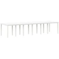 VidaXL Gartentisch 350 x 100 x 73 cm Weiß
