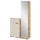 Bega Consult MALAGA Garderobenschrank 105 x 38 x 198 cm Cashmereweiß
