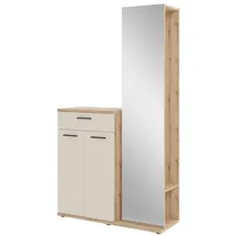 Bega Consult MALAGA Garderobenschrank 105 x 38 x 198 cm Cashmereweiß